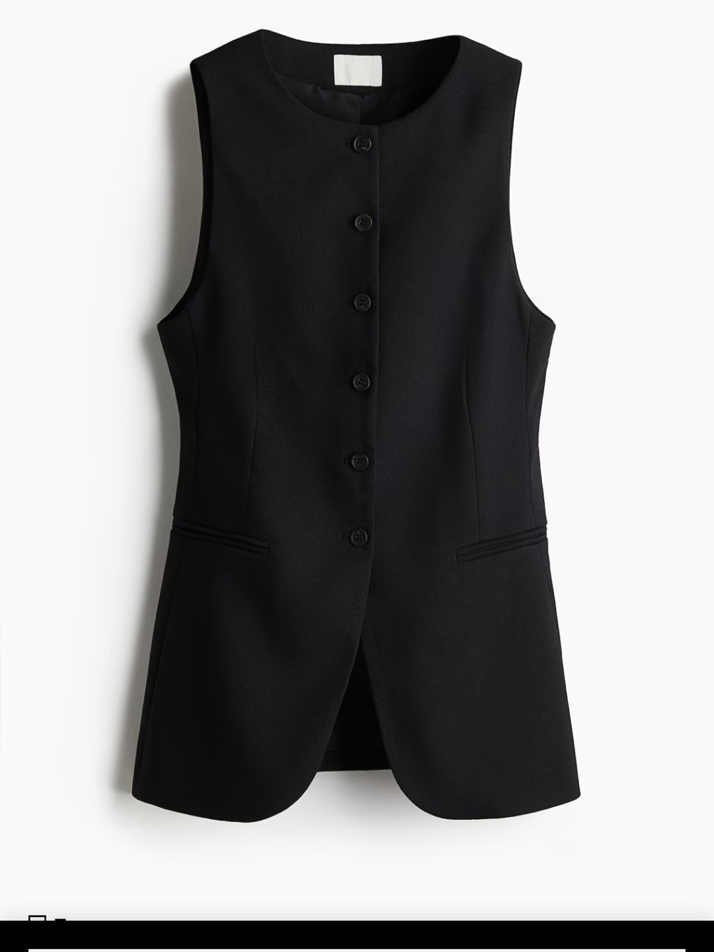 H&M sleeveless black vest